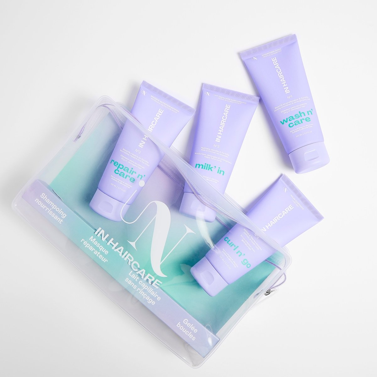Kit Travel n' Go: 4 productos esenciales de viaje - 100 ml - In Haircare