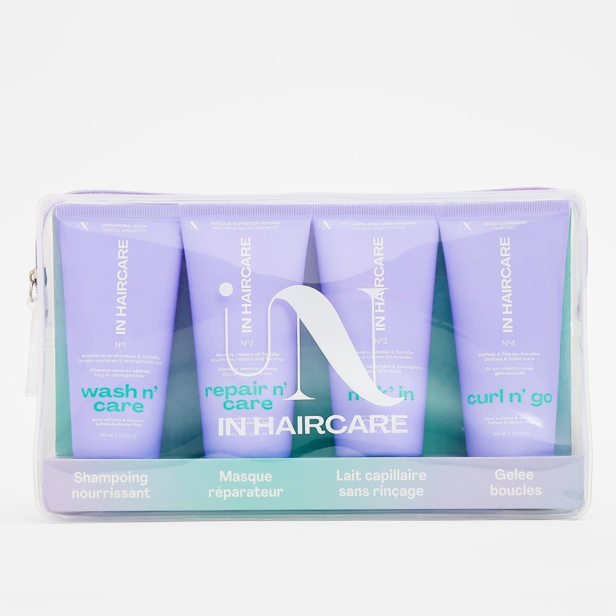 Kit Travel n' Go: 4 productos esenciales de viaje - 100 ml - In Haircare